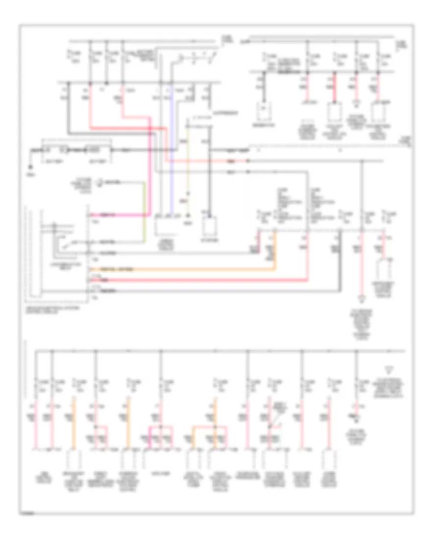 3.2L, Power Distribution Wiring Diagram (1 of 5) for Volkswagen Eos 2.0T 2007