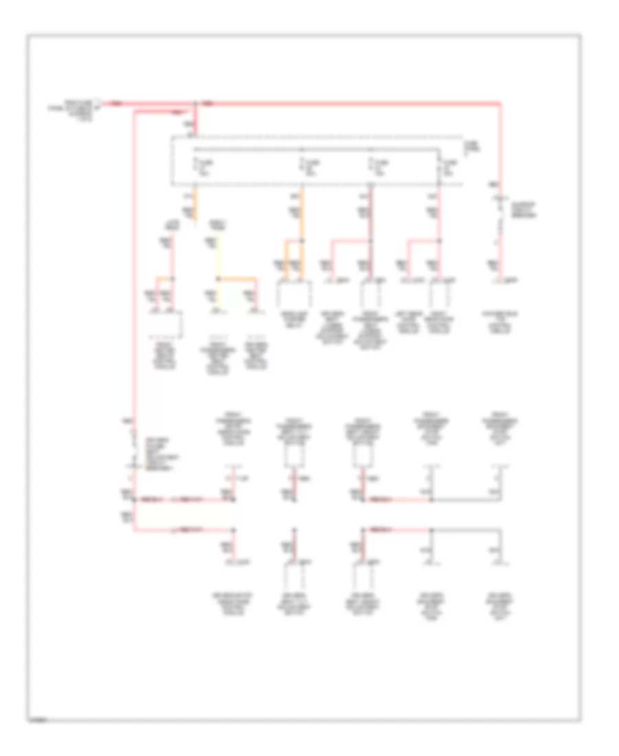 3.2L, Power Distribution Wiring Diagram (5 of 5) for Volkswagen Eos 2.0T 2007