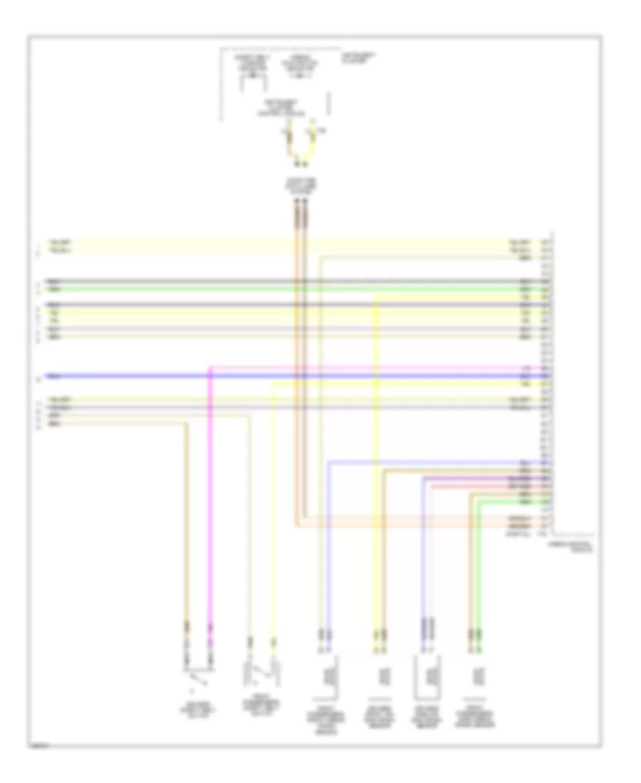 Supplemental Restraints Wiring Diagram (3 of 3) for Volkswagen Eos 2.0T 2007
