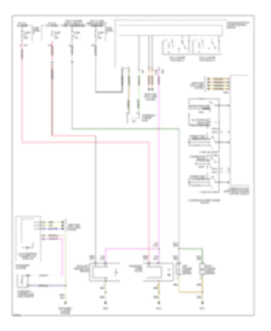 Электросхема стеклоочистителя, дворников и омывателя для Volkswagen Eos 2.0T 2007