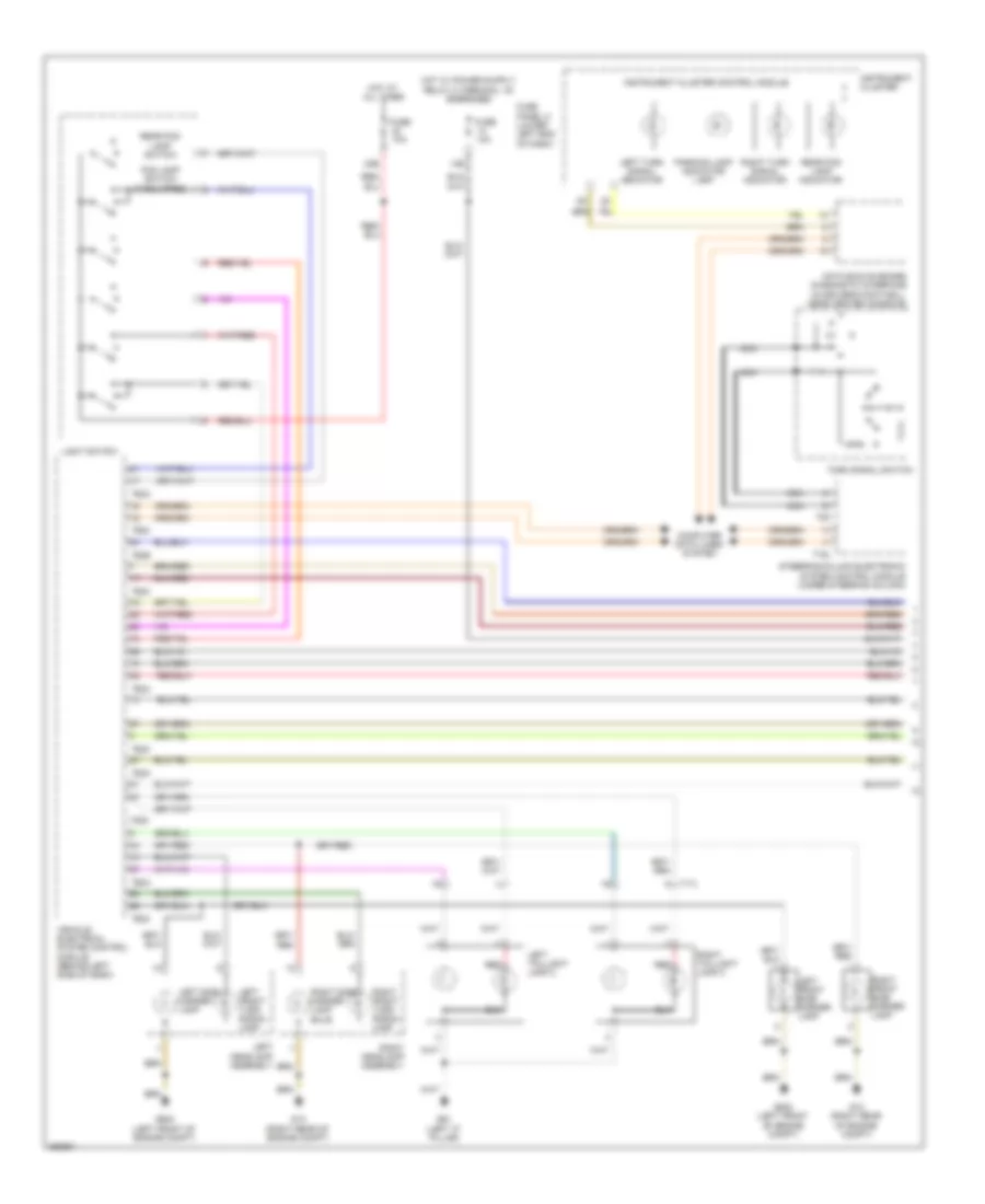 Exterior Lamps Wiring Diagram Late Production 1 of 2 for Volkswagen Tiguan SE 2010