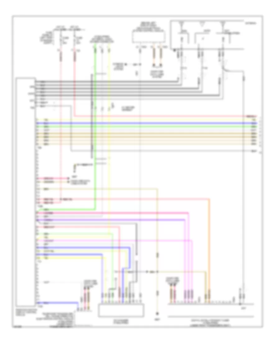 Radio Wiring Diagram with Navigation 1 of 2 for Volkswagen Tiguan SE 2010