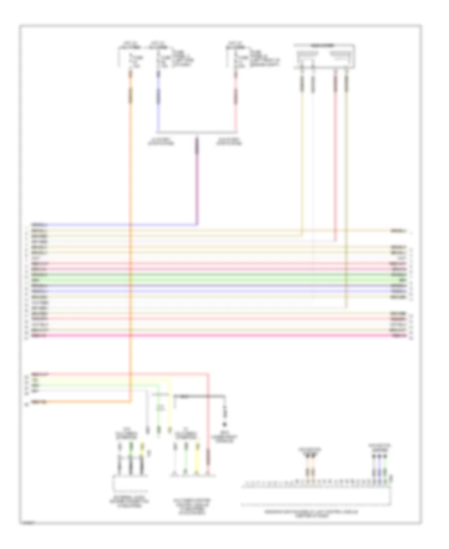 Radio Wiring Diagram, with Navigation with Amplifier (2 of 3) for Volkswagen Jetta GLI 2013