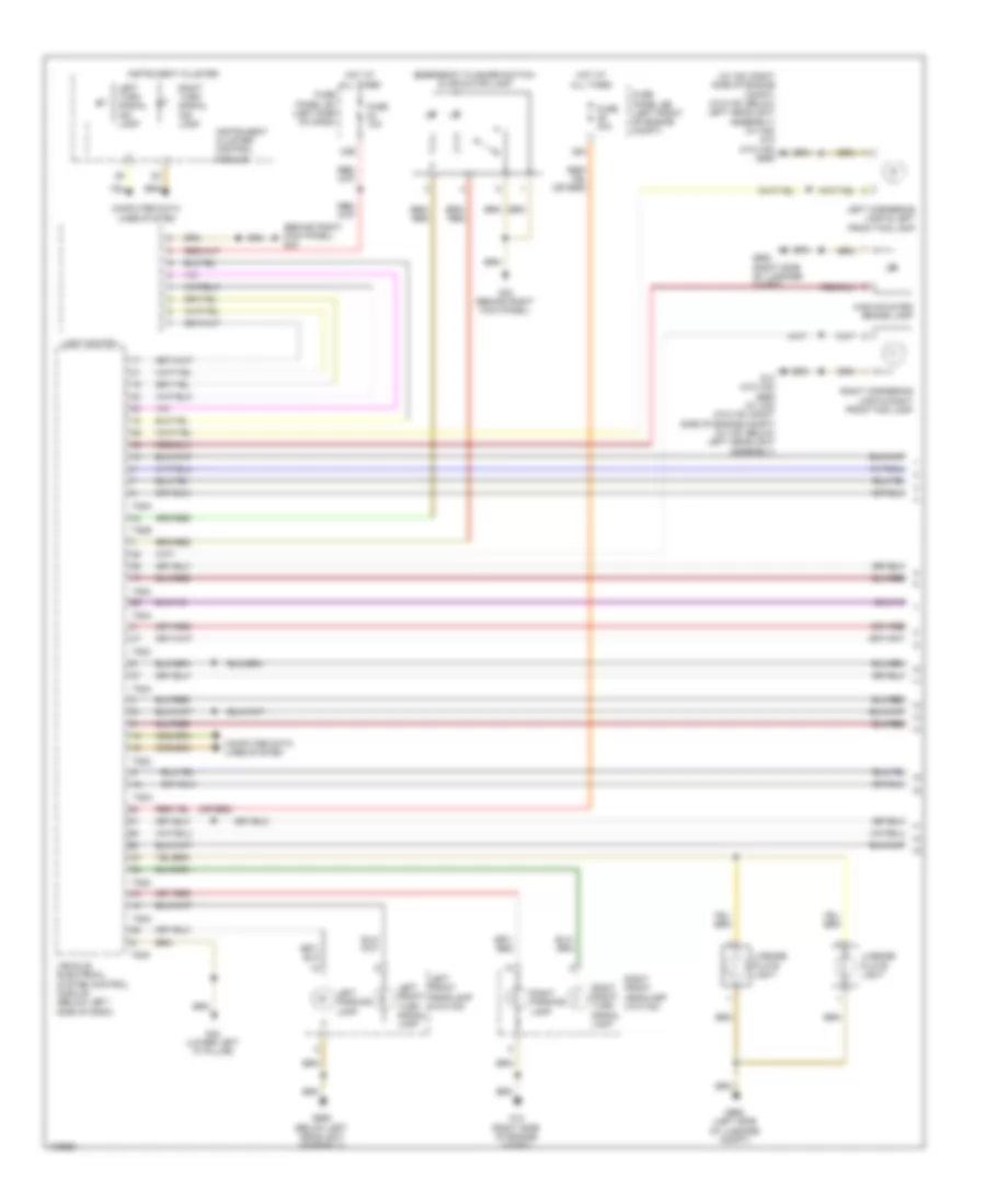 Exterior Lamps Wiring Diagram, with High Equipment (1 of 4) for Volkswagen Jetta GLI 2013