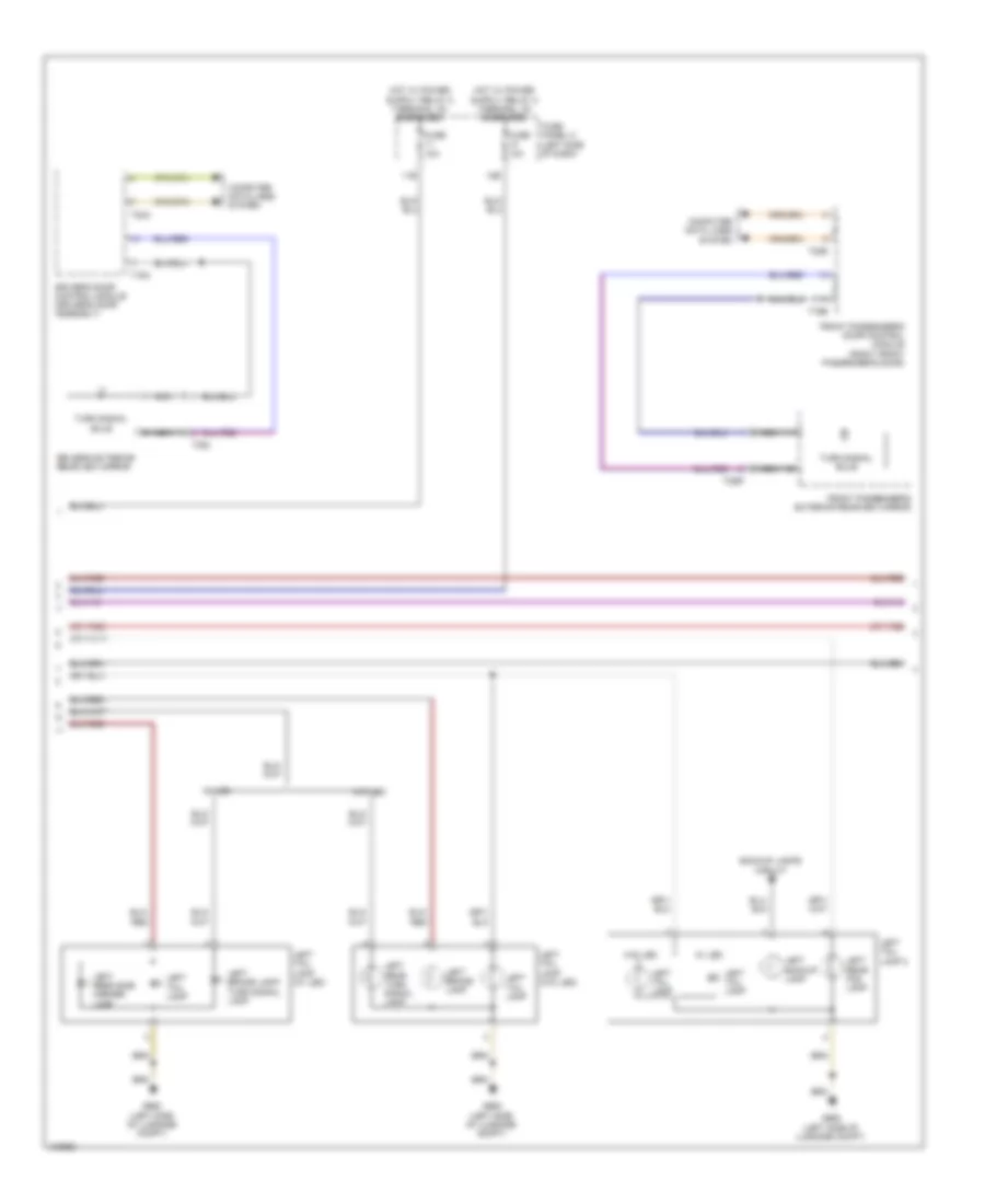 Exterior Lamps Wiring Diagram, with High Equipment (3 of 4) for Volkswagen Jetta GLI 2013