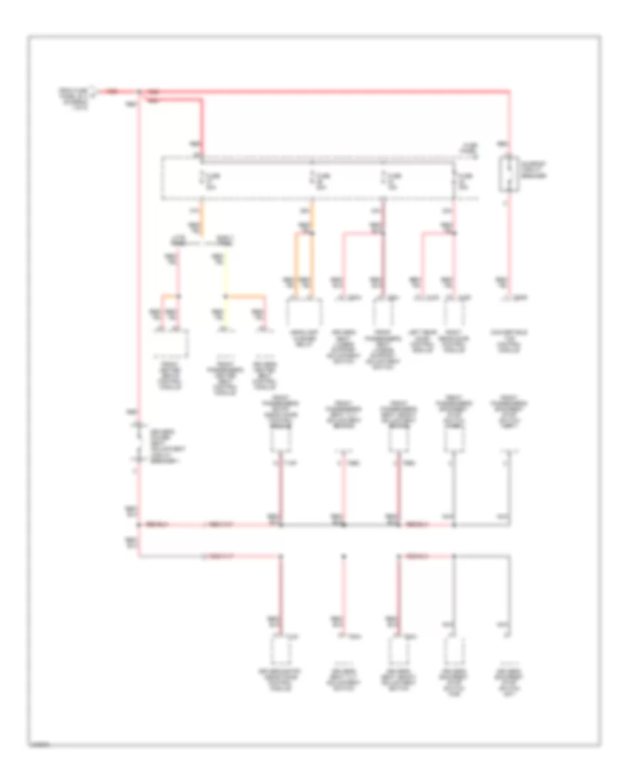 2.0L, Power Distribution Wiring Diagram (5 of 5) for Volkswagen Eos 3.2 2007