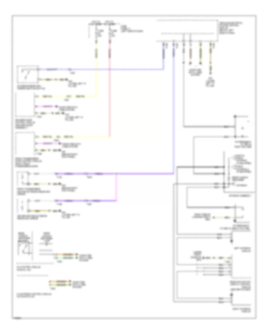 Defoggers Wiring Diagram with Low Equipment for Volkswagen Jetta Hybrid 2013