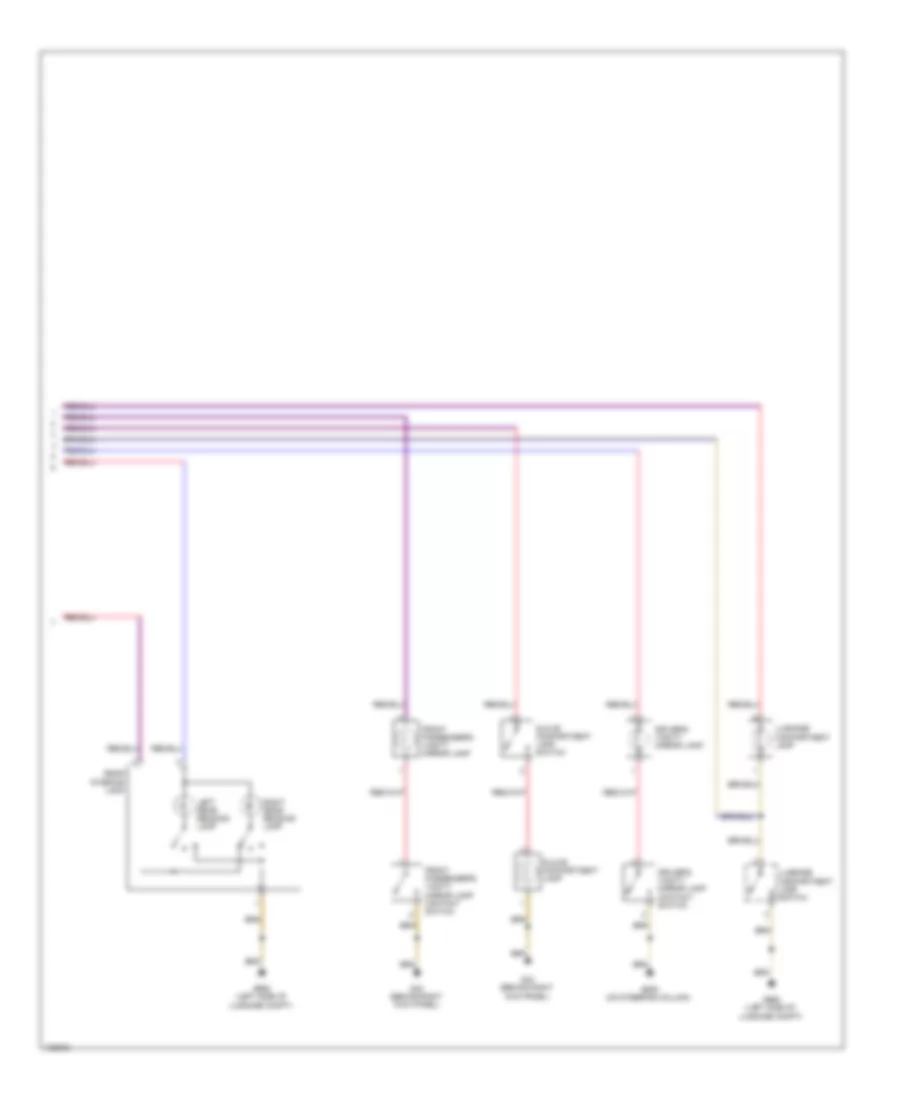 Courtesy Lamps Wiring Diagram with Low Equipment 3 of 3 for Volkswagen Jetta Hybrid 2013