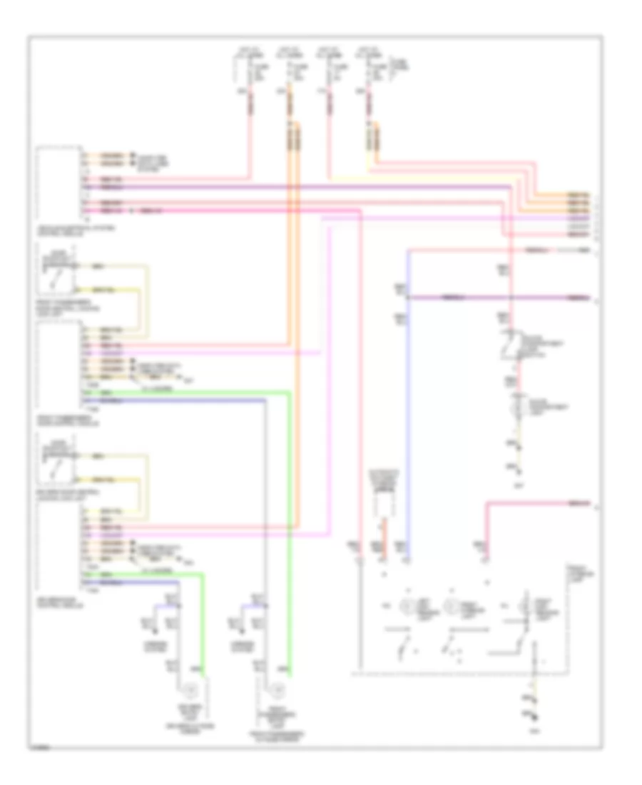 Courtesy Lamps Wiring Diagram 1 of 2 for Volkswagen GTI 2 0T 2007