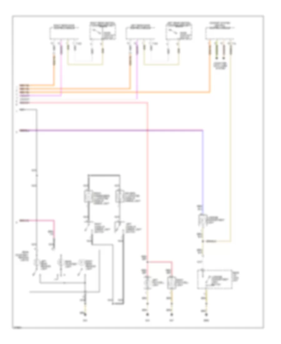 Courtesy Lamps Wiring Diagram 2 of 2 for Volkswagen GTI 2 0T 2007