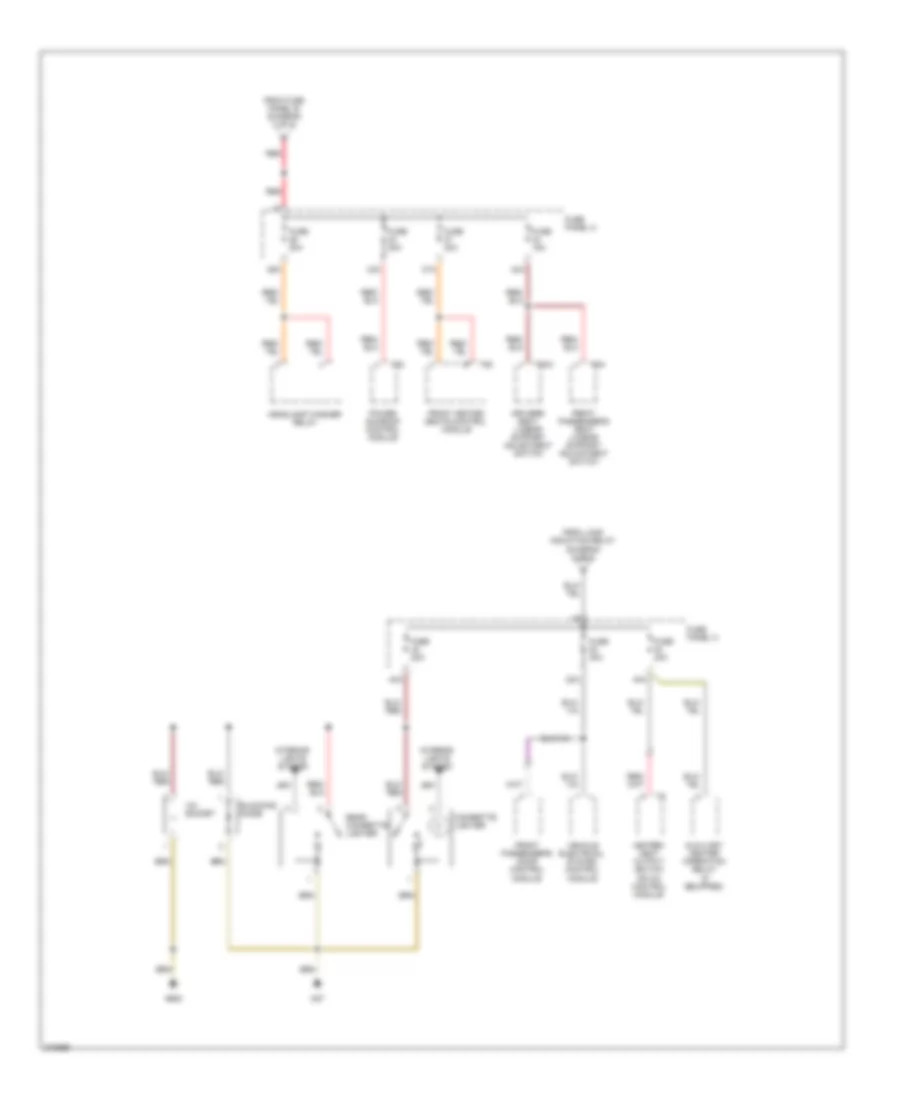 Power Distribution Wiring Diagram (4 of 5) for Volkswagen GTI 2.0T 2007