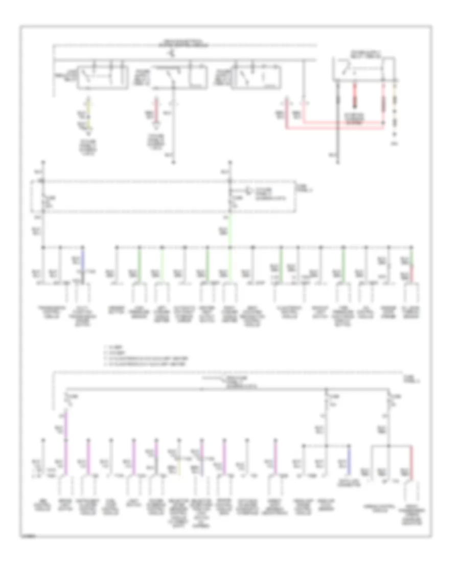 Power Distribution Wiring Diagram (5 of 5) for Volkswagen GTI 2.0T 2007