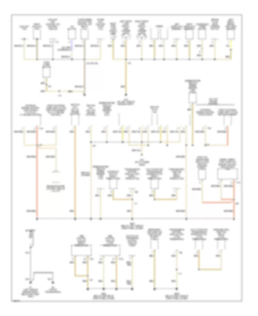 Ground Distribution Wiring Diagram 1 of 4 for Volkswagen New Beetle GL 2002