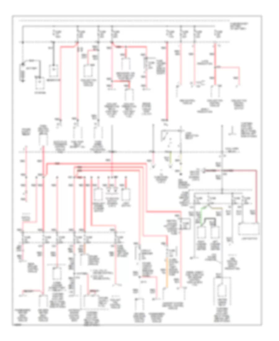 Power Distribution Wiring Diagram 1 of 3 for Volkswagen New Beetle GL 2002