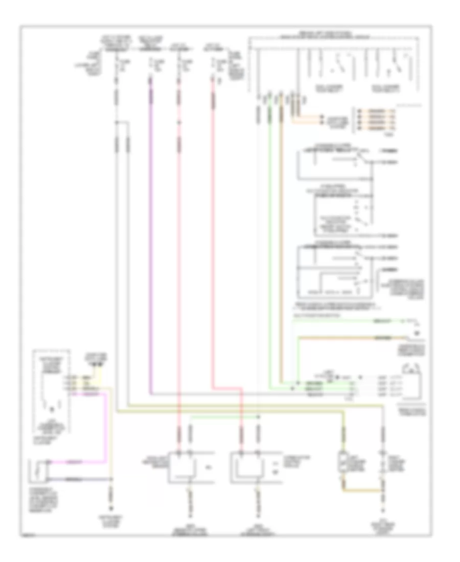 Wiper Washer Wiring Diagram Early Production for Volkswagen Tiguan SEL 4Motion 2010