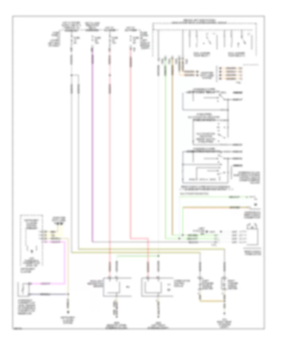 Wiper Washer Wiring Diagram Late Production for Volkswagen Tiguan SEL 4Motion 2010