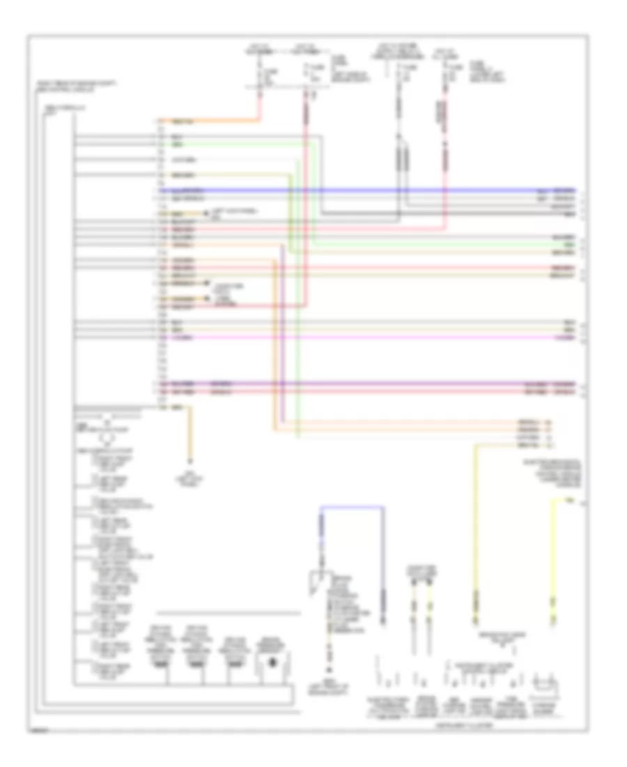 Anti lock Brakes Wiring Diagram Early Production 1 of 2 for Volkswagen Tiguan SEL 4Motion 2010