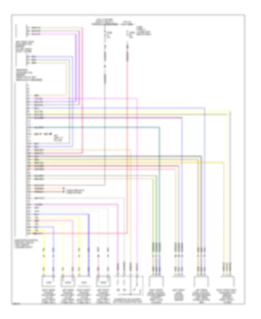 Electronic Suspension Wiring Diagram for Volkswagen Tiguan SEL 4Motion 2010