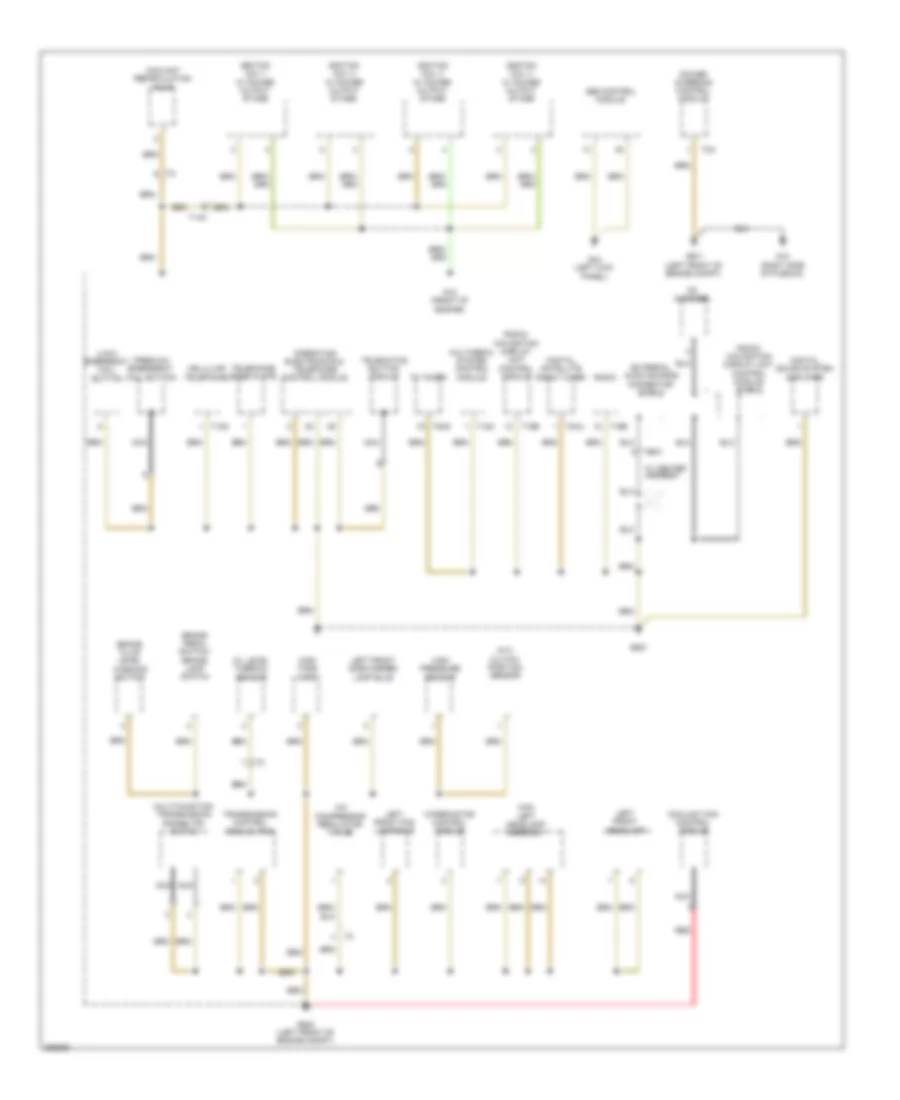 Ground Distribution Wiring Diagram Early Production 2 of 4 for Volkswagen Tiguan SEL 4Motion 2010