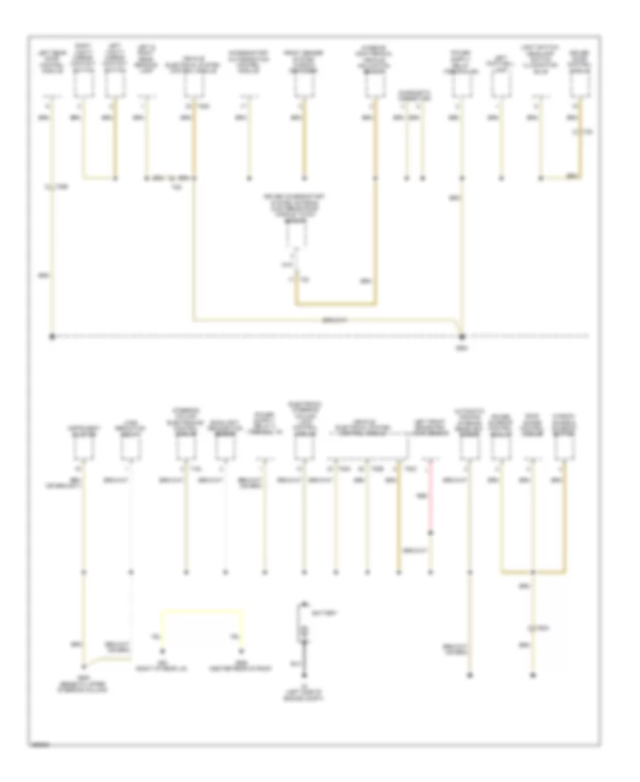 Ground Distribution Wiring Diagram Late Production 1 of 5 for Volkswagen Tiguan SEL 4Motion 2010