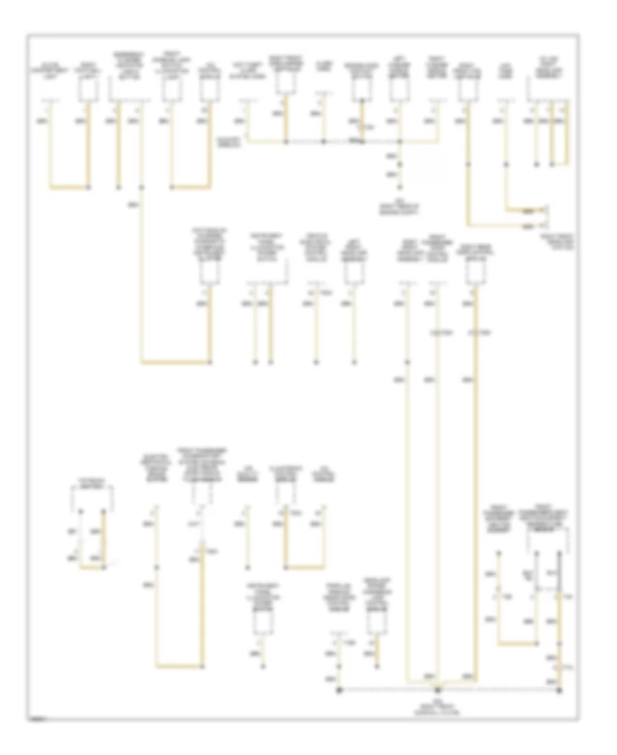 Ground Distribution Wiring Diagram Late Production 4 of 5 for Volkswagen Tiguan SEL 4Motion 2010