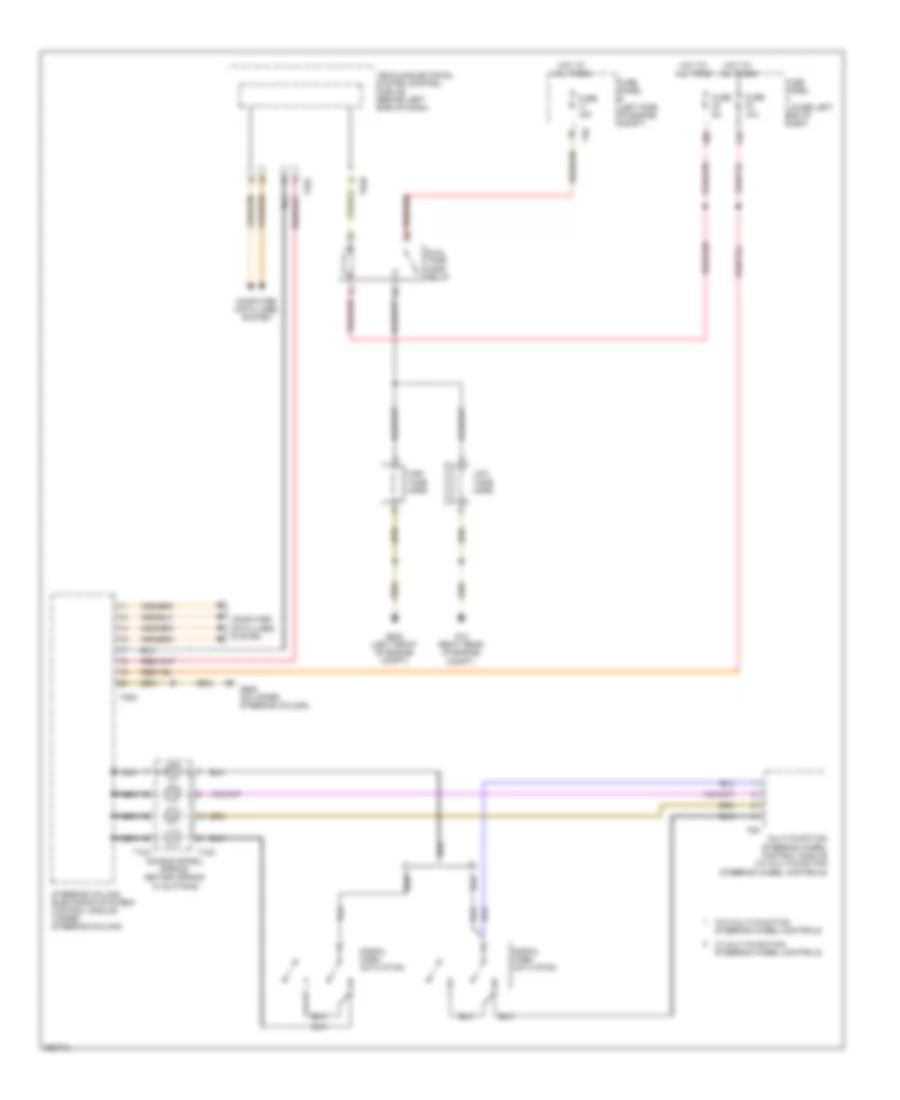 Horn Wiring Diagram Early Production for Volkswagen Tiguan SEL 4Motion 2010