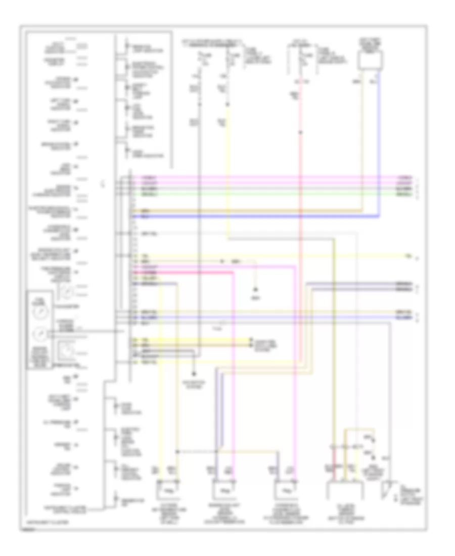 Instrument Cluster Wiring Diagram 1 of 2 for Volkswagen Tiguan SEL 4Motion 2010