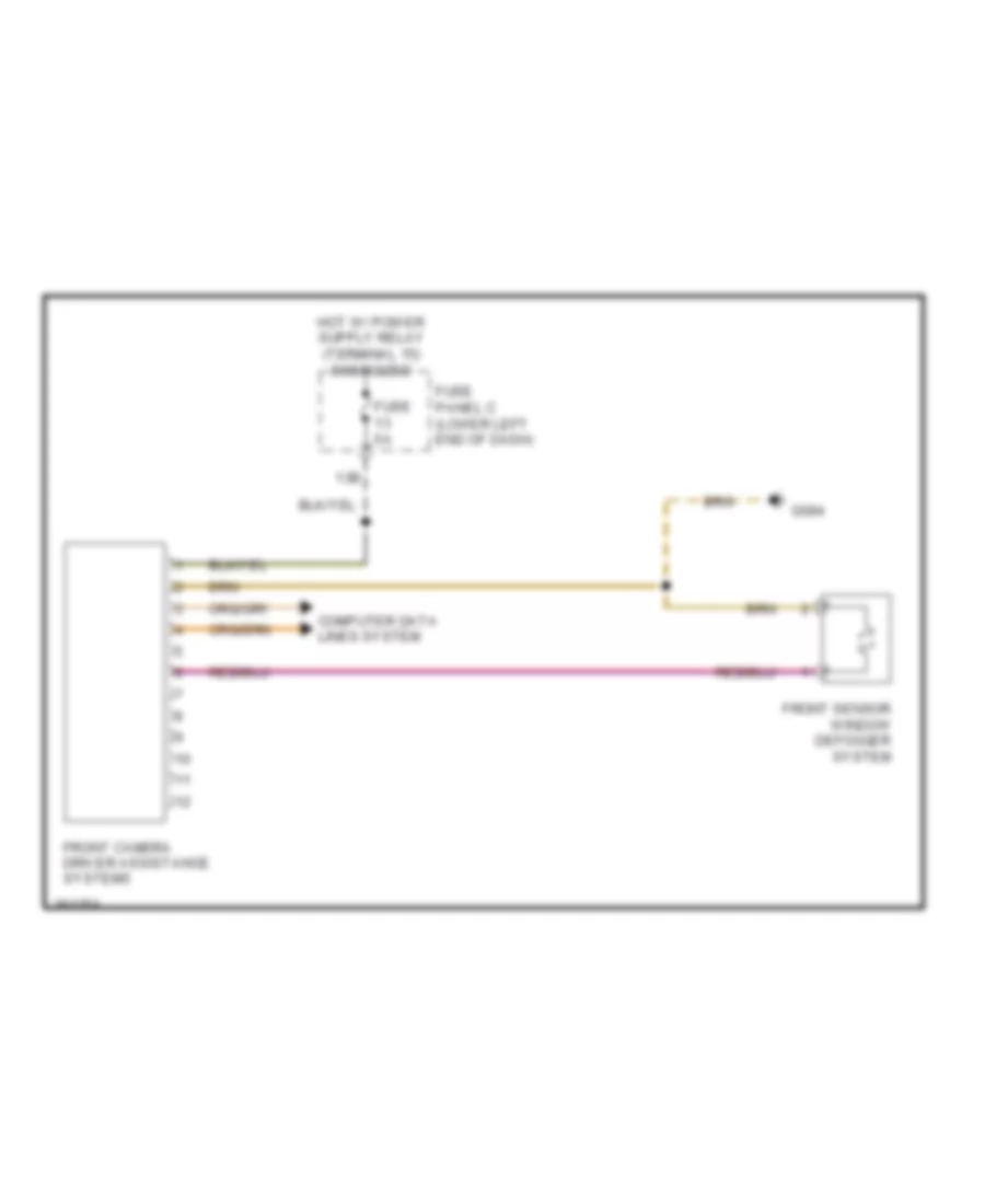 Lane Departure Warning Wiring Diagram for Volkswagen Tiguan SEL 4Motion 2010