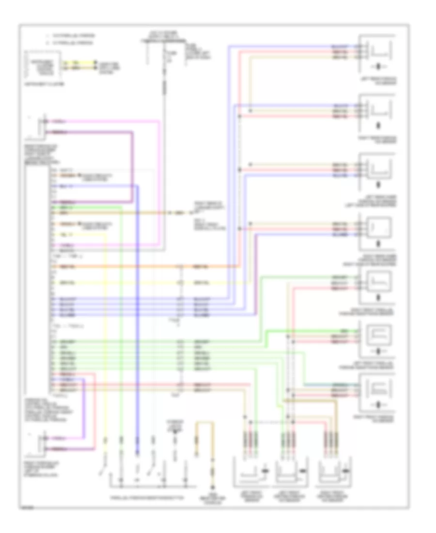 Parking Assistant Wiring Diagram for Volkswagen Tiguan SEL 4Motion 2010