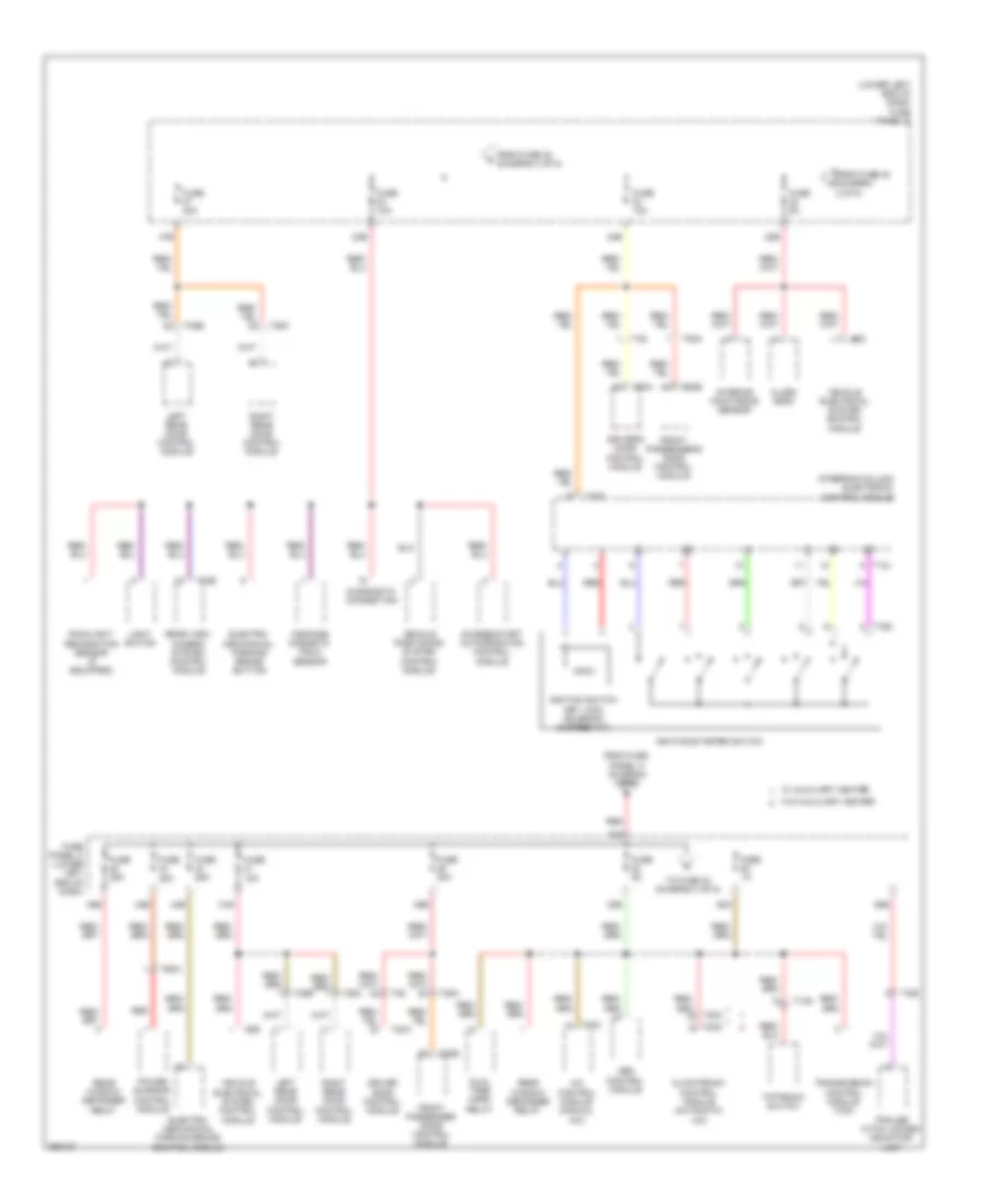 Power Distribution Wiring Diagram Late Production 3 of 5 for Volkswagen Tiguan SEL 4Motion 2010