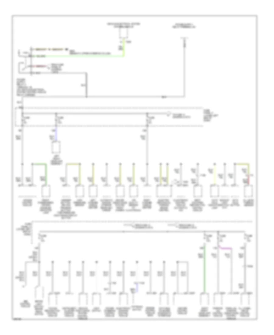 Power Distribution Wiring Diagram Late Production 5 of 5 for Volkswagen Tiguan SEL 4Motion 2010