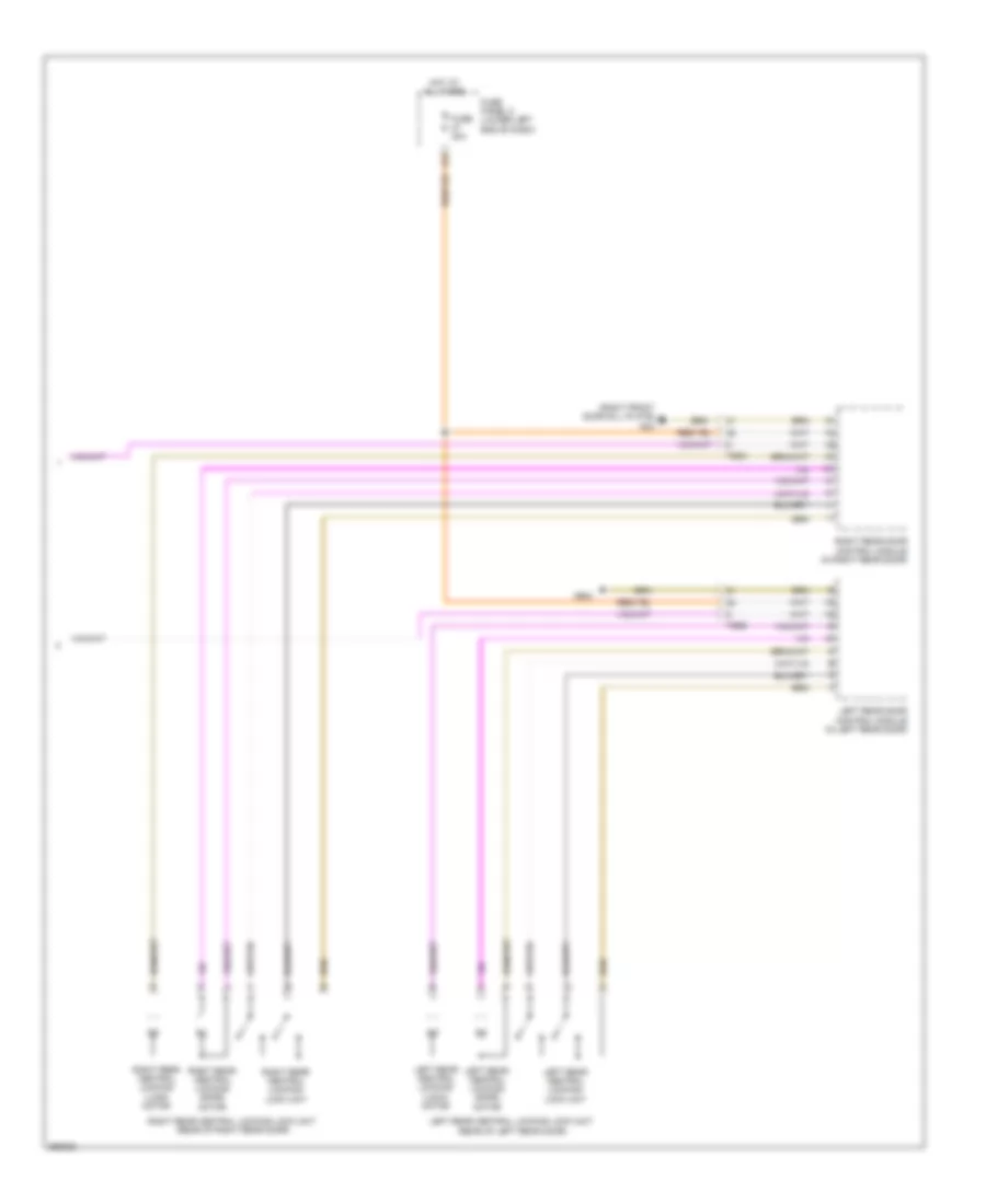 Power Door Locks Wiring Diagram 2 of 2 for Volkswagen Tiguan SEL 4Motion 2010