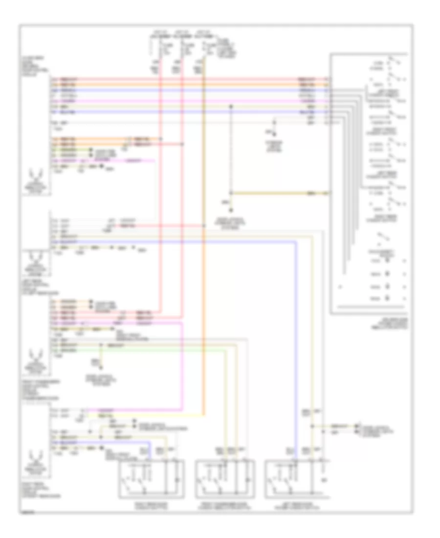 Power Windows Wiring Diagram for Volkswagen Tiguan SEL 4Motion 2010