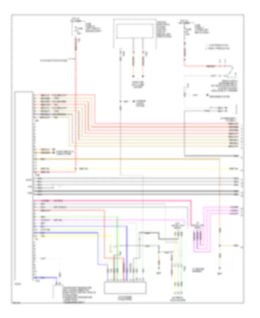 Radio Wiring Diagram without Navigation RCD 310 1 of 2 for Volkswagen Tiguan SEL 4Motion 2010