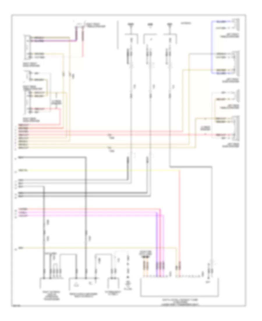 Radio Wiring Diagram without Navigation RCD 310 2 of 2 for Volkswagen Tiguan SEL 4Motion 2010