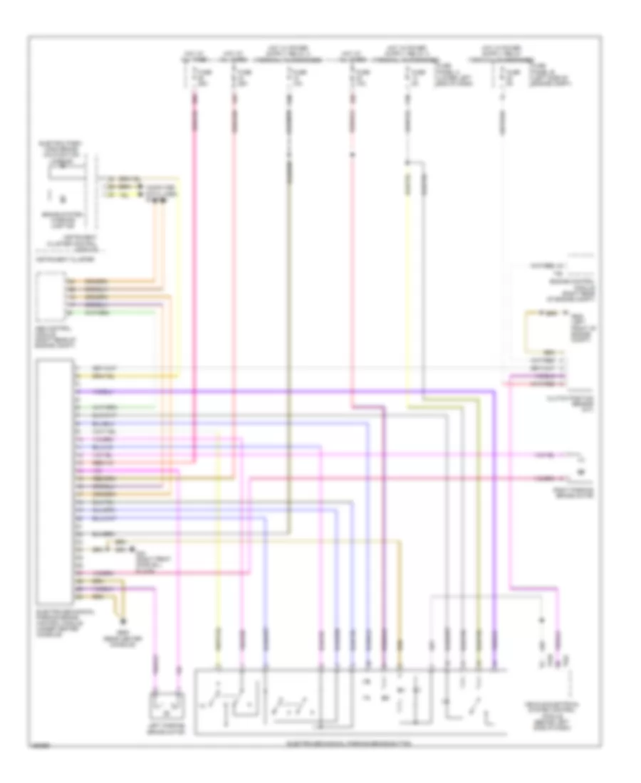 Electronic Parking Brake Wiring Diagram for Volkswagen Tiguan SEL 4Motion 2010