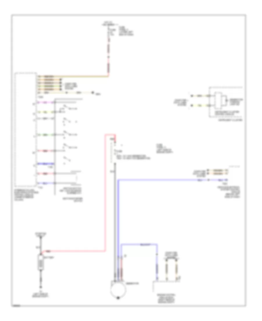 Charging Wiring Diagram for Volkswagen Tiguan SEL 4Motion 2010