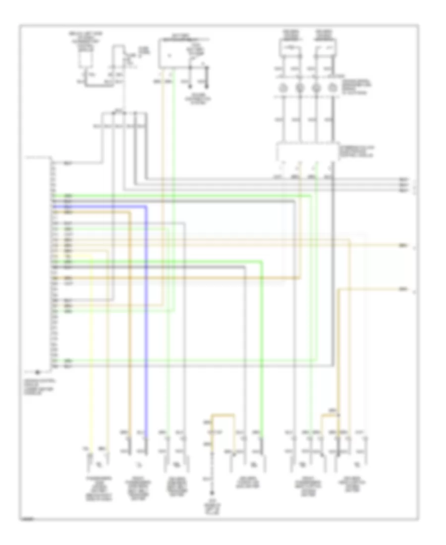 Supplemental Restraints Wiring Diagram 1 of 3 for Volkswagen Touareg 2010