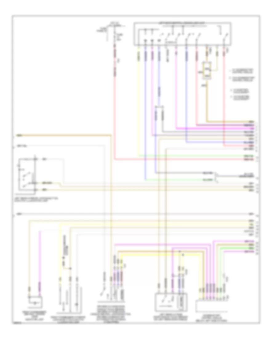 Forced Entry Wiring Diagram 3 of 4 for Volkswagen Touareg 2010