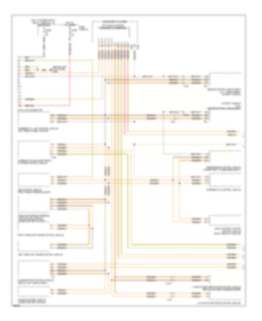 Computer Data Lines Wiring Diagram 1 of 2 for Volkswagen Touareg 2010