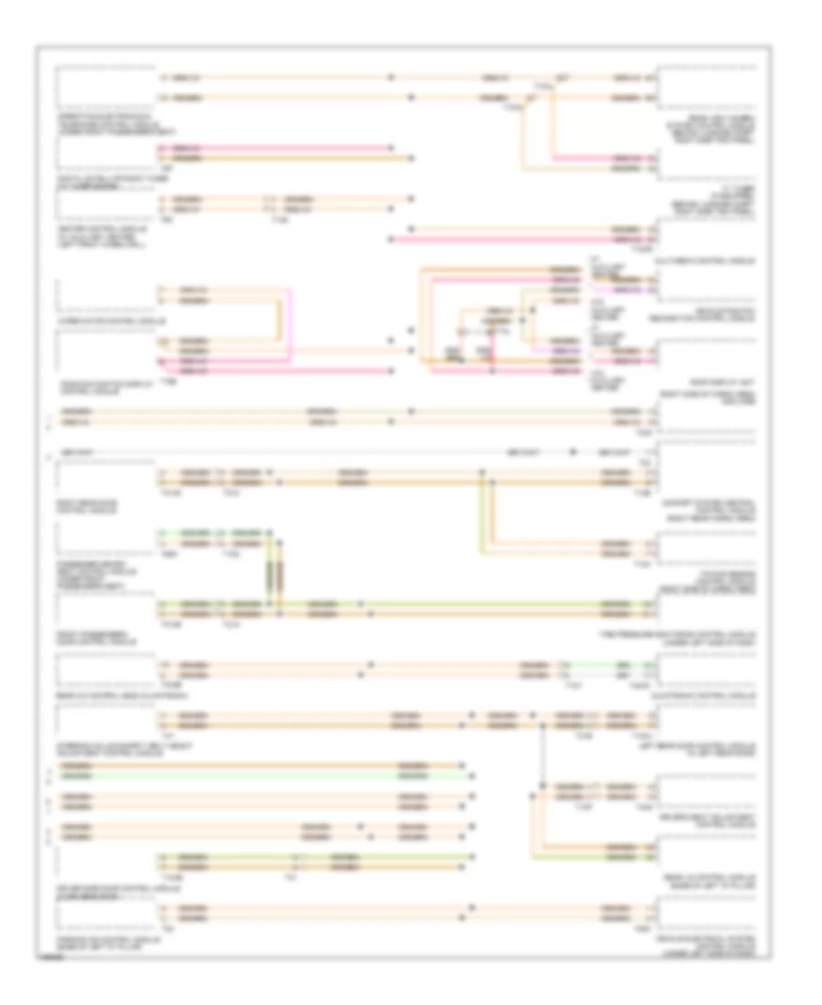 Computer Data Lines Wiring Diagram 2 of 2 for Volkswagen Touareg 2010