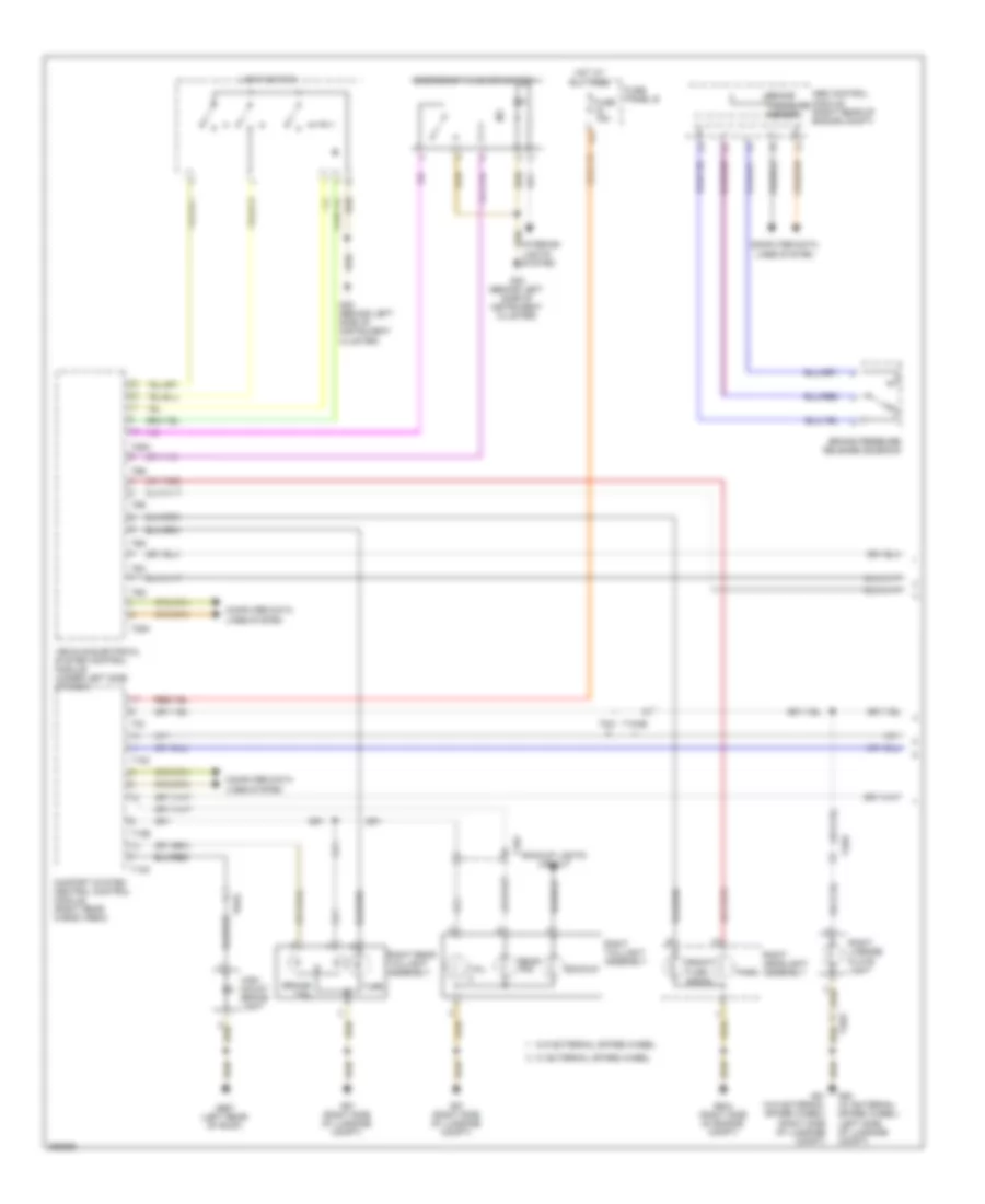 Exterior Lamps Wiring Diagram 1 of 2 for Volkswagen Touareg 2010