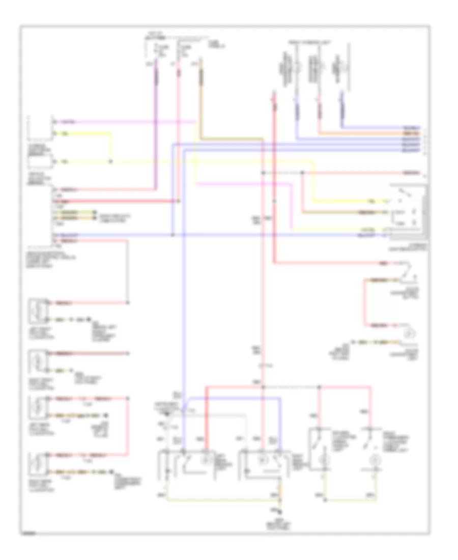 Courtesy Lamps Wiring Diagram 1 of 2 for Volkswagen Touareg 2010