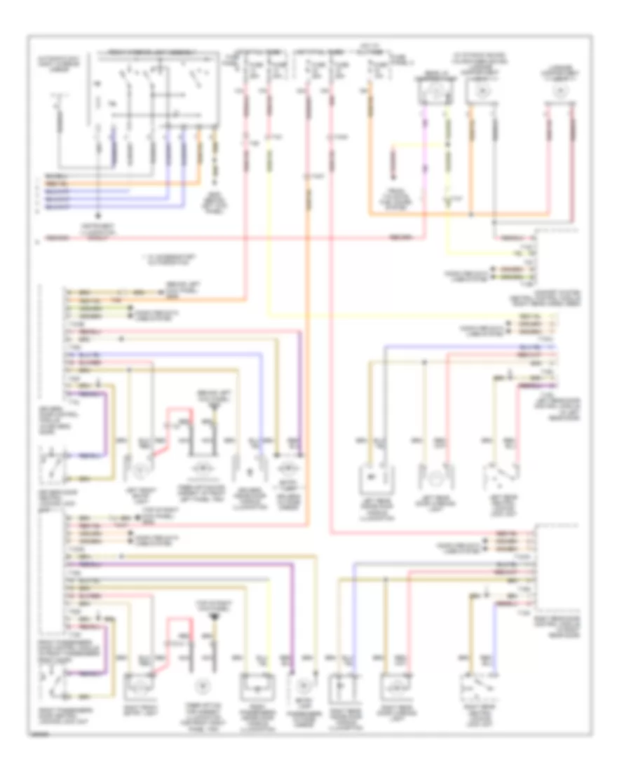 Courtesy Lamps Wiring Diagram 2 of 2 for Volkswagen Touareg 2010
