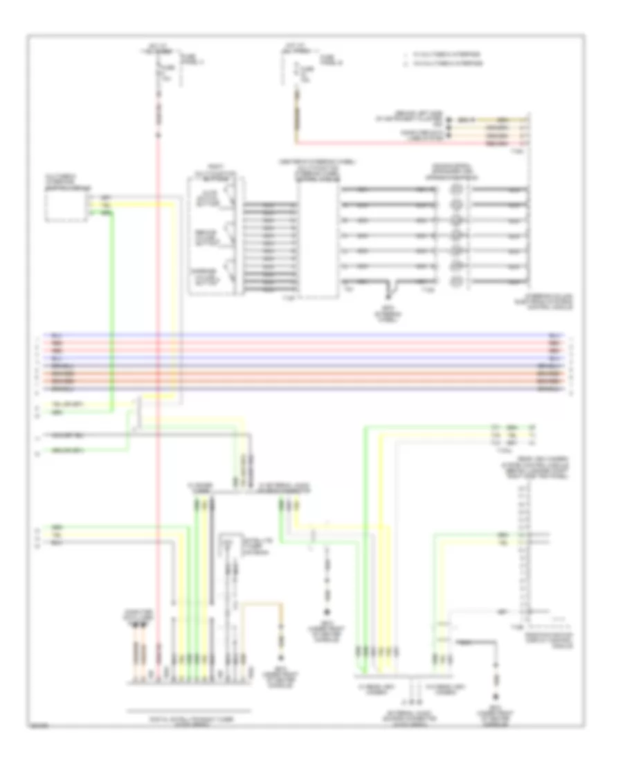 Navigation Wiring Diagram, RNS2 with 10-Channel (2 of 3) for Volkswagen Touareg 2010