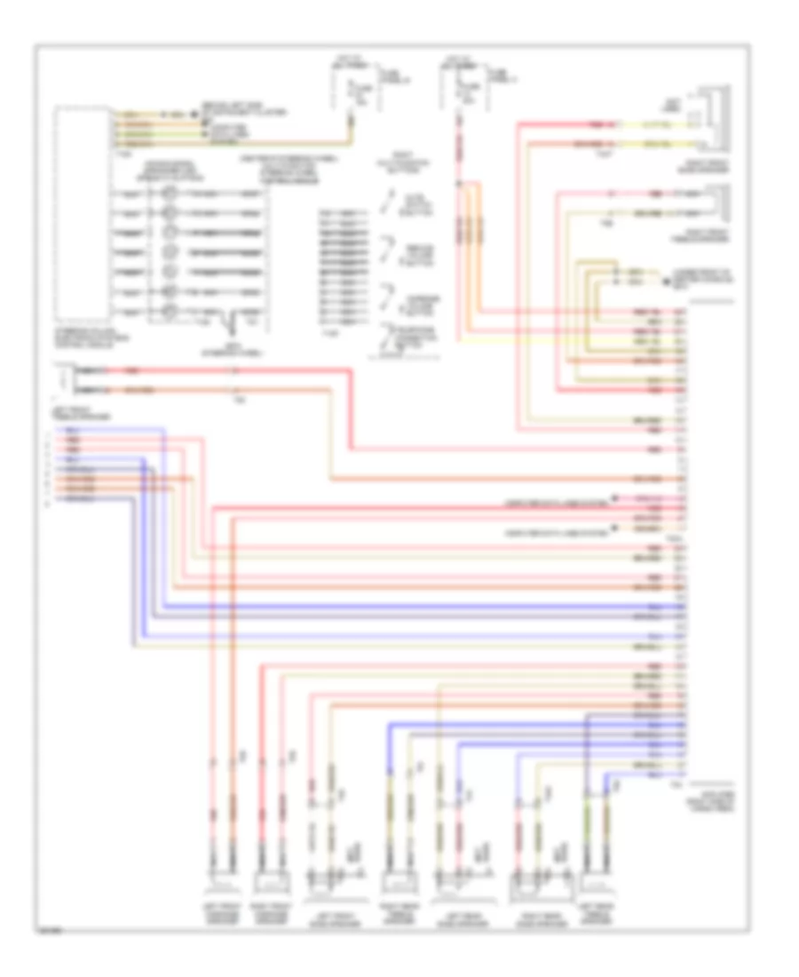 Radio Wiring Diagram, RNS with 10 Channel (2 of 2) for Volkswagen Touareg 2010