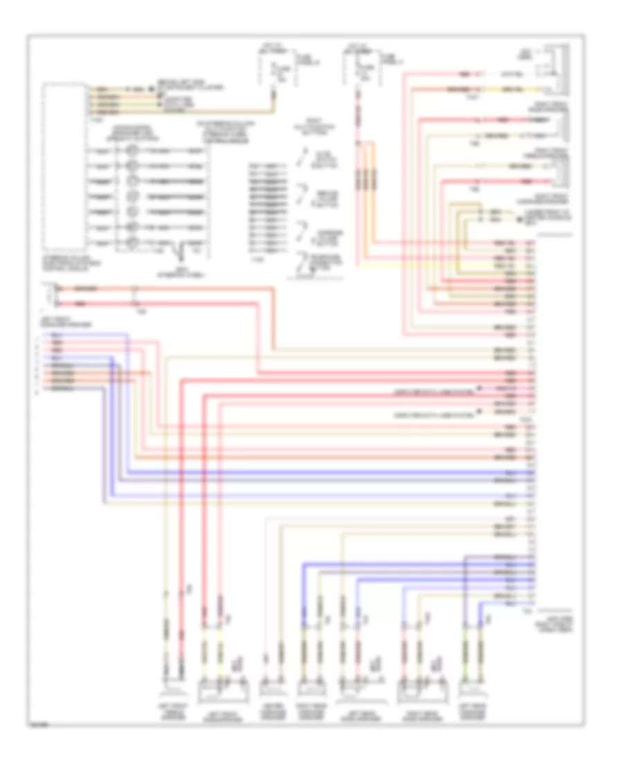 Radio Wiring Diagram RNS with 8 Channel 2 of 2 for Volkswagen Touareg 2010