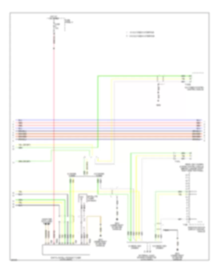 Radio Wiring Diagram, RNS2 with 10 Passive Speakers (2 of 3) for Volkswagen Touareg 2010