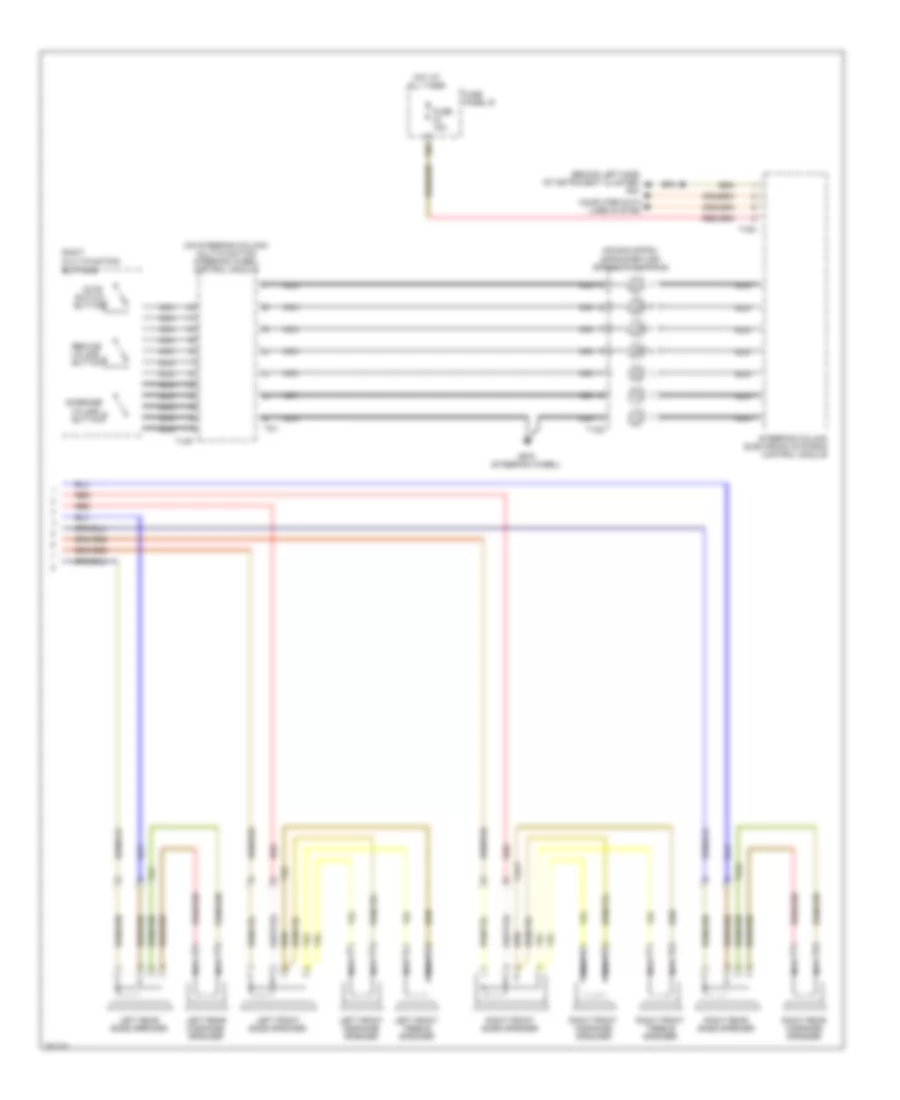 Radio Wiring Diagram, RNS2 with 10 Passive Speakers (3 of 3) for Volkswagen Touareg 2010