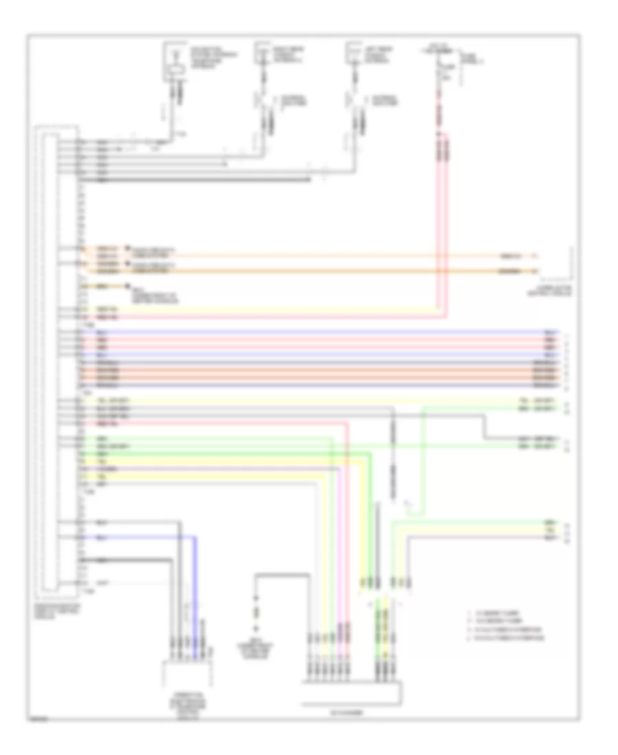 Radio Wiring Diagram, RNS2 with 8-Channel (1 of 3) for Volkswagen Touareg 2010